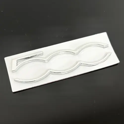 NEU original Abarth Fiat 500 Metall 7cm Emblem Logo Schriftzug Patch Schild