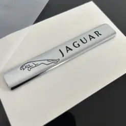 Alternative view of neu ORIGINAL Jaguar Emblem 93mm Chrom Logo Schild in METALL Aufkleber