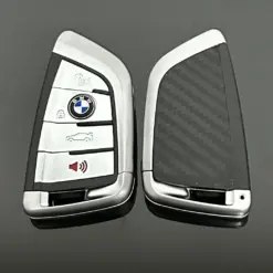 NEU Schlüssel Gehäuse 4 Tasten EDITION Carbondesign mit EMBLEM für BMW 3 5 6 8 X3 X4 X5 X7 G21 G20 G31 G30