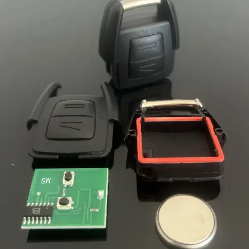 OPEL 2 Tasten Sender Fernbedienung Schlüssel KOMPLETT Astra G Zafira A Omega Vectra 93176615