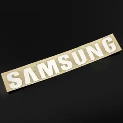 original ALU Aufkleber SAMSUNG Logo 65x10mm Emblem Schriftzug selbstklebend silber Metall ORIGINAL – Bild 6