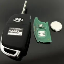 ORIGINAL Hyundai Schlüsselgehäuse + ELEKTRONIK Funk Fernbedienung Autoschlüssel KFZ Solaris ELANTRA Santa Fe i10 i20 i30 i35 i40 IX35 IX45 – Bild 3