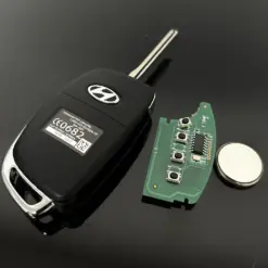ORIGINAL Hyundai Schlüsselgehäuse + ELEKTRONIK Funk Fernbedienung Autoschlüssel KFZ Solaris ELANTRA Santa Fe i10 i20 i30 i35 i40 IX35 IX45 – Bild 5