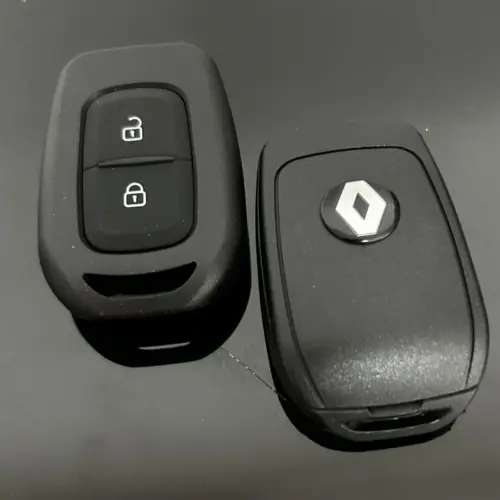 RENAULT original 2 Tasten Auto Schlüssel Gehäuse + EMBLEM Logo Fernbedienung Duster Sandero Logan Clio Captur Laguna Scenic