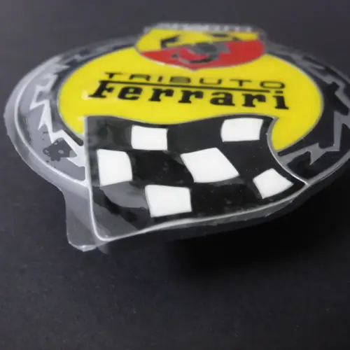 1x Abarth Tributo 595 ORIGINAL Emblem NEU Logo Schritzug 735524380 – Bild 3