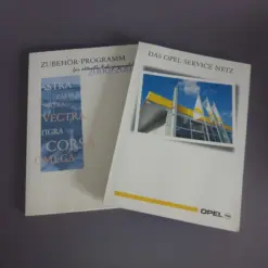 2x Opel Handbuch Zubehör Programm + Service Netz 2001/2001