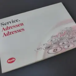 Audi Service Adressen ab `91 Wartung Service Landkarte Bordbuch