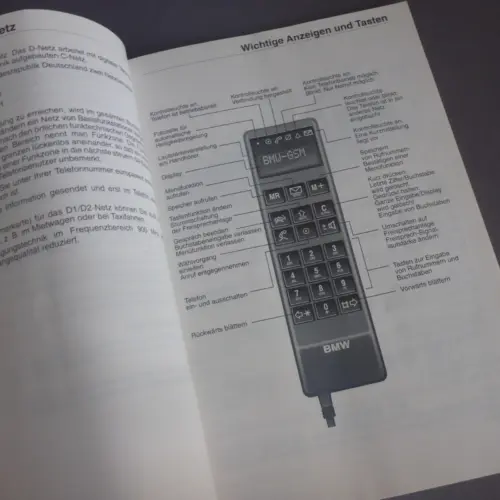 Alternative view of BMW Betriebsanleitung zum Autotelefon (GSM) IX-1994 Bedienungsanleitung