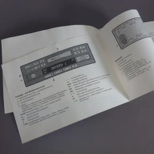 Alternative view of BMW E36 3er Betriebsanleitung 1994 Autoradio Business RDS