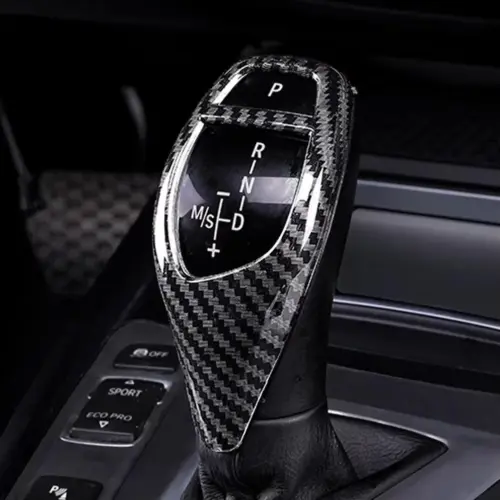 für BMW Kohlefaser/Carbon Design Schalthebel Platte Abdeckung Blende F20 F21 F22 F23 F30 F31 GT F34 F35 X3 X4 X5 X6