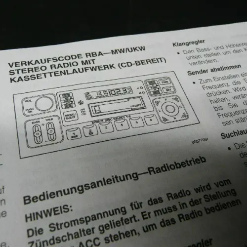 Jeep Radio Stereoanlagen Bedienungsanleitung ORIGINAL Gebrauchsanleitung Dodge – Bild 6