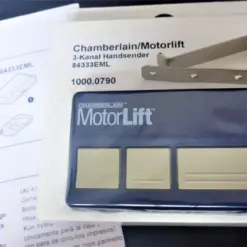 NEU ORIGINAL Chamberlain 3 Kanal Handsender Motorlift Fernbedienung 84333EML Liftmaster
