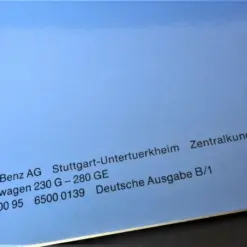 NEU Wartungsheft Mercedes Benz 230G 280GE Serviceheft 1980 W460 Kundendienst – Bild 7