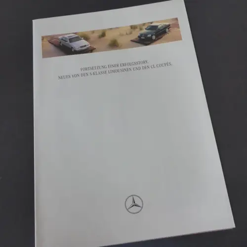 Neues von den S-Klassen Mercedes Benz Personenwagen Prospekt Katalog Broschüre
