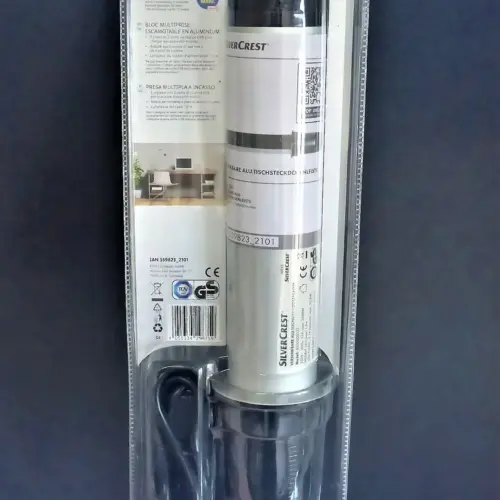 versenkbare 3er Tischsteckdosenleiste mit 2x USB Alu schwarz/silber OVP Einbau – Bild 6