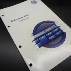 VW Alpha Bedienungsanleitung Radio Betriebsanleitung 8/1998 Bedienung Heft